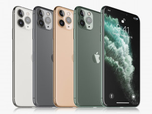 apple iphone 11 pro 11 pro max 11 all colors Model 3D