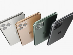 apple iphone 11 pro 11 pro max 11 all colors Model 3D