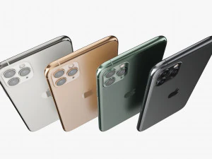 apple iphone 11 pro 11 pro max 11 all colors 3D Model