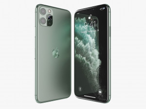 apple iphone 11 pro 11 pro max 11 all colors Model 3D