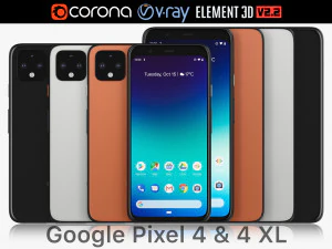 गूगल पिक्सेल 4 और 4 एक्सएल 3D मॉडल