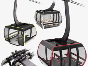cableway 3s cabin cwa atria 3D Model