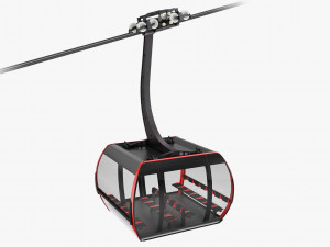 cableway 3s cabin cwa atria 3D Model