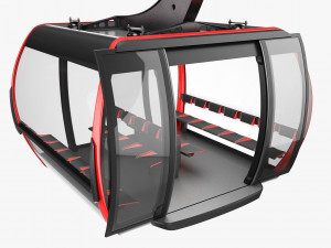 cableway 3s cabin cwa atria 3D Model