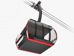 cableway 3s cabin cwa atria 3D Model
