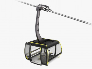 cableway 3s cabin cwa atria 3D Model