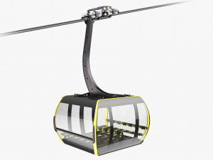 cableway 3s cabin cwa atria 3D Model