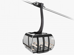 cableway 3s cabin cwa atria 3D Model
