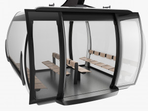 cableway 3s cabin cwa atria 3D Model