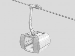 cableway 3s cabin cwa atria 3D Model