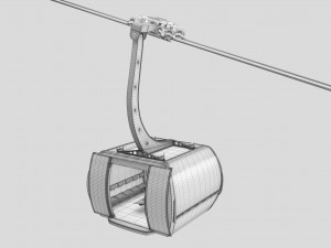 cableway 3s cabin cwa atria 3D Model
