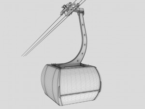 cableway 3s cabin cwa atria 3D Model