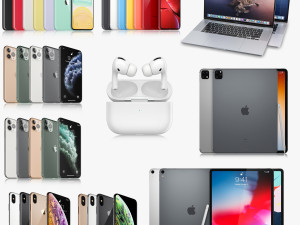 apple electronics collection 3D 모델
