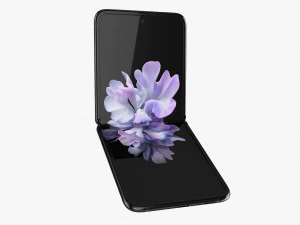 samsung galaxy z flip black 3D Model