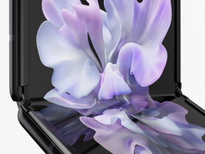 samsung galaxy z flip black Model 3D
