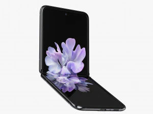 samsung galaxy z flip black 3D Model