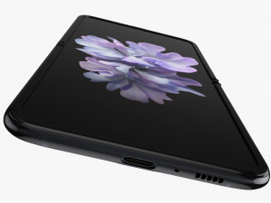 samsung galaxy z flip black Model 3D
