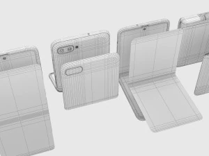 samsung galaxy z flip black 3D Model