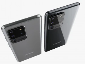 samsung galaxy s20 e s20 plus e s20 5g ultra e z flip cosmic preto cinza Modelo 3D