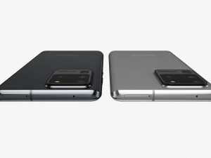 samsung galaxy s20 and s20 plus and s20 5g ultra and z flip cosmic black gray Model 3D