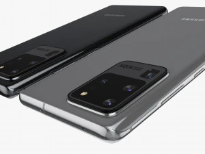 samsung galaxy s20 e s20 plus e s20 5g ultra e z flip cosmic preto cinza Modelo 3D