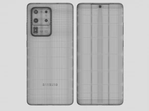 samsung galaxy s20 e s20 plus e s20 5g ultra e z flip cosmic preto cinza Modelo 3D