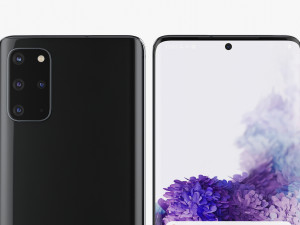 samsung galaxy s20 and s20 plus and s20 5g ultra and z flip cosmic black gray Model 3D
