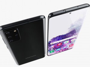 samsung galaxy s20 and s20 plus and s20 5g ultra and z flip cosmic black gray Model 3D