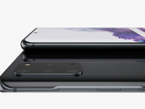 samsung galaxy s20 and s20 plus and s20 5g ultra and z flip cosmic black gray Model 3D