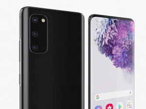 samsung galaxy s20 e s20 plus e s20 5g ultra e z flip cosmic preto cinza Modelo 3D