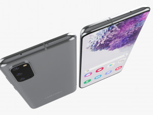 samsung galaxy s20 and s20 plus and s20 5g ultra and z flip cosmic black gray Model 3D