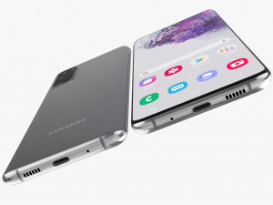 samsung galaxy s20 and s20 plus and s20 5g ultra and z flip cosmic black gray Model 3D