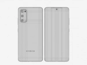 samsung galaxy s20 e s20 plus e s20 5g ultra e z flip cosmic preto cinza Modelo 3D