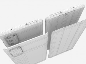 samsung galaxy s20 and s20 plus and s20 5g ultra and z flip cosmic black gray Model 3D