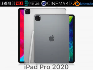 एप्पल आईपैड प्रो 11 और 129 इंच 2020 3D मॉडल