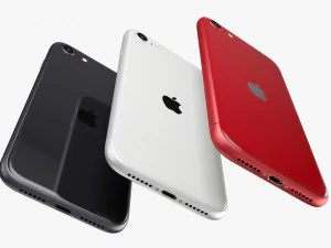 apple iphone se 2020 all colors 3D Model
