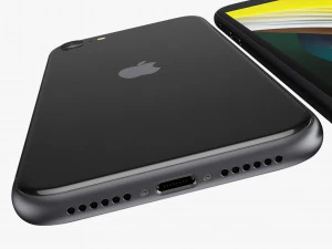 apple iphone se 2020 all colors 3D Model