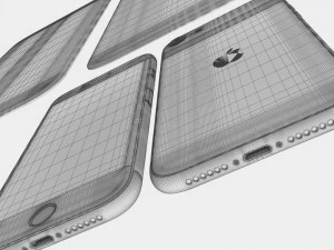 apple iphone se 2020 all colors 3D Model