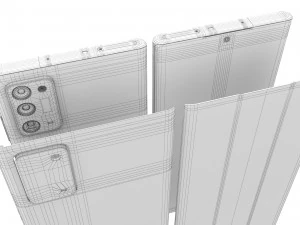 samsung galaxy note 20 black 3D Model