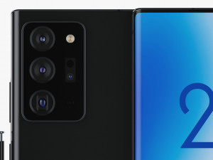 samsung galaxy note 20 plus black 3D Модель