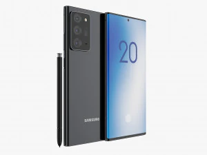 samsung galaxy note 20 plus black 3D Model