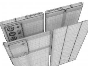 samsung galaxy note 20 plus black 3D Model