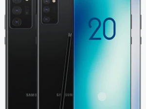 samsung galaxy note 20 20 plus black 3D Model