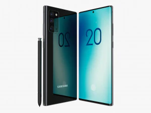 samsung galaxy note 20 20 plus black 3D Model