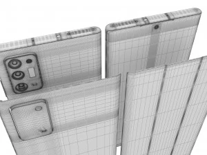 samsung galaxy note 20 20 plus black 3D Model