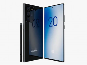 samsung galaxy note 20 20 plus black 3D Model