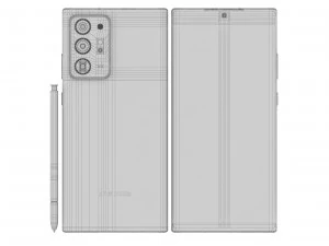samsung galaxy note 20 20 plus black 3D Model