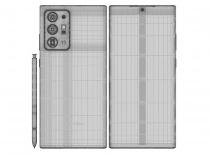 samsung galaxy note 20 20 plus black 3D Model