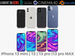 ऐप्पल आईफोन 13 कलेक्शन v1 3D मॉडल