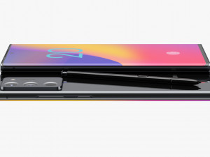 samsung galaxy note 20 ultra black 3D 模型